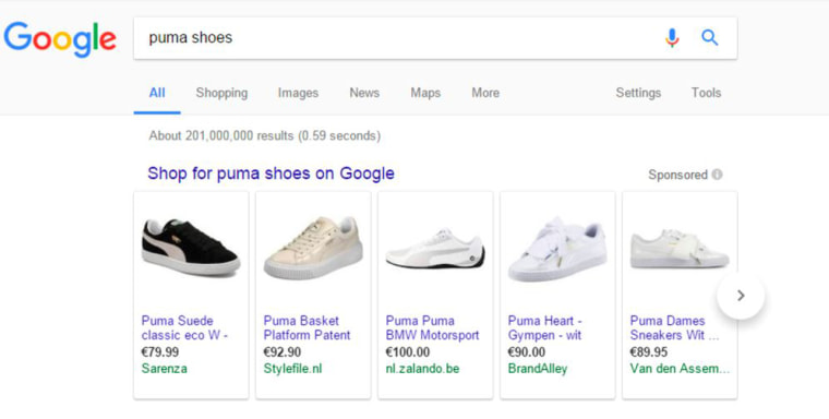 Image: Google shopping ad