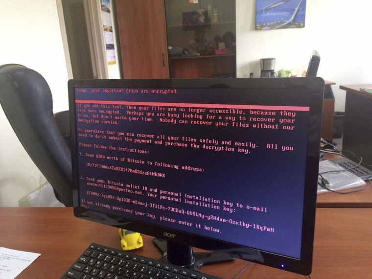 Image: Cyberattack screen