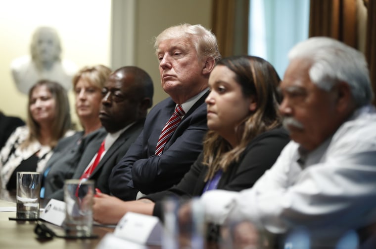 Image: Donald Trump meeting with immigration crime victims