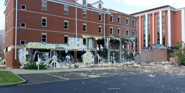Exterior view of aftermath at MSU on June 28, 2017 in Murray, Kentucky.