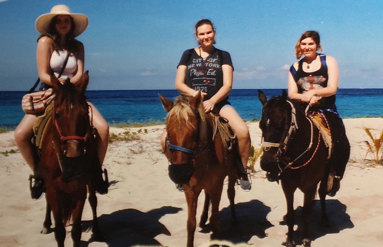 Image: Anne Smith and Daughters Ride Horses