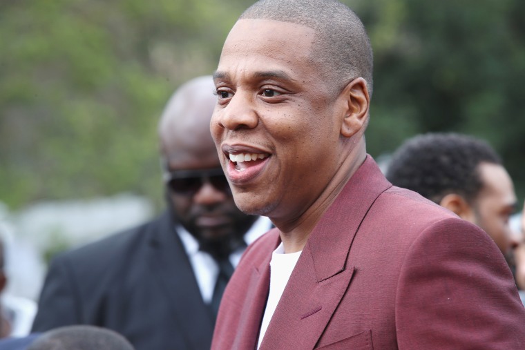 Image: Jay-Z attends 2017 Roc Nation Pre-Grammy Brunch