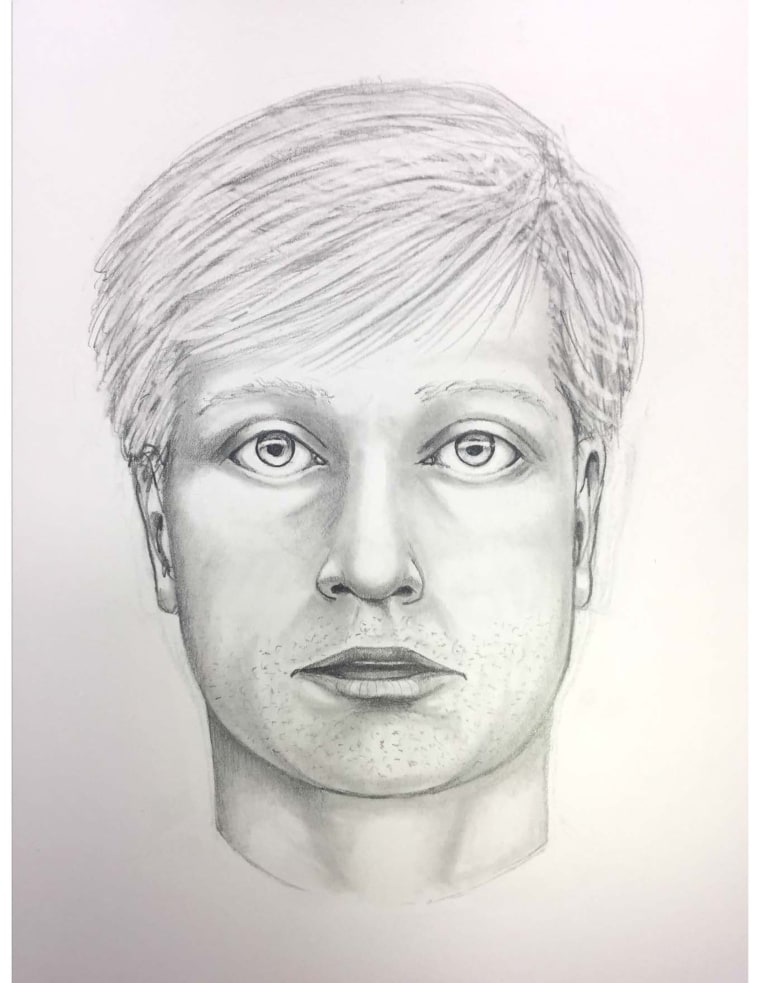 Image: A composite sketch of the subject wanted in connection with a death, related to a "road rage" incident.