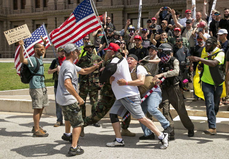 Image: Clash at Austin protests