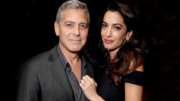 George and Amal Clooney in Los Angeles in 2016.