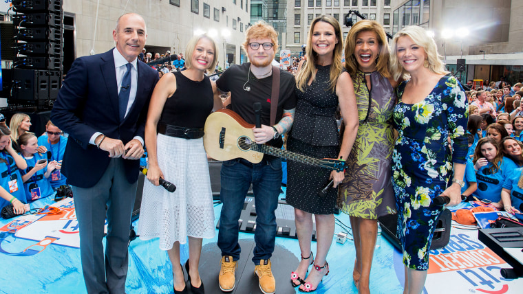 Fans pack the TODAY plaza for Ed Sheeran concert