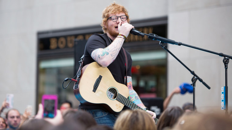 Fans pack the TODAY plaza for Ed Sheeran concert