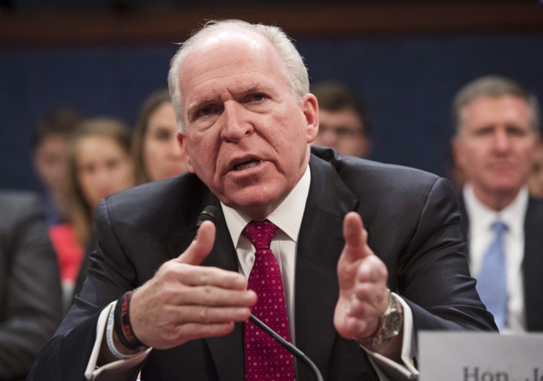 Image: Former CIA Director John Brennan testifies during a House Permanent Select Committee