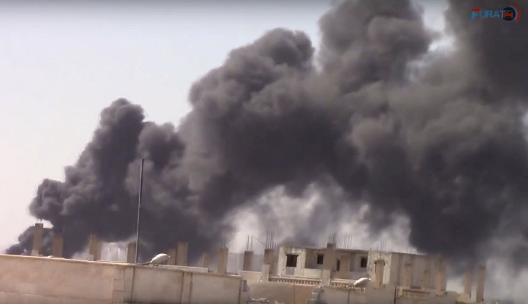 Image: Smoke in Raqqa