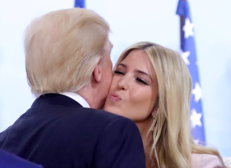 Image: Donald Trump kisses Ivanka at the G-20 in Hamburg.
