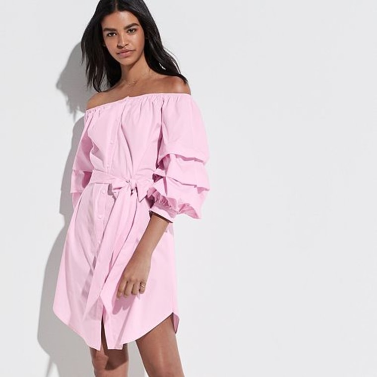 K/Lab Pink Ruffled Dress