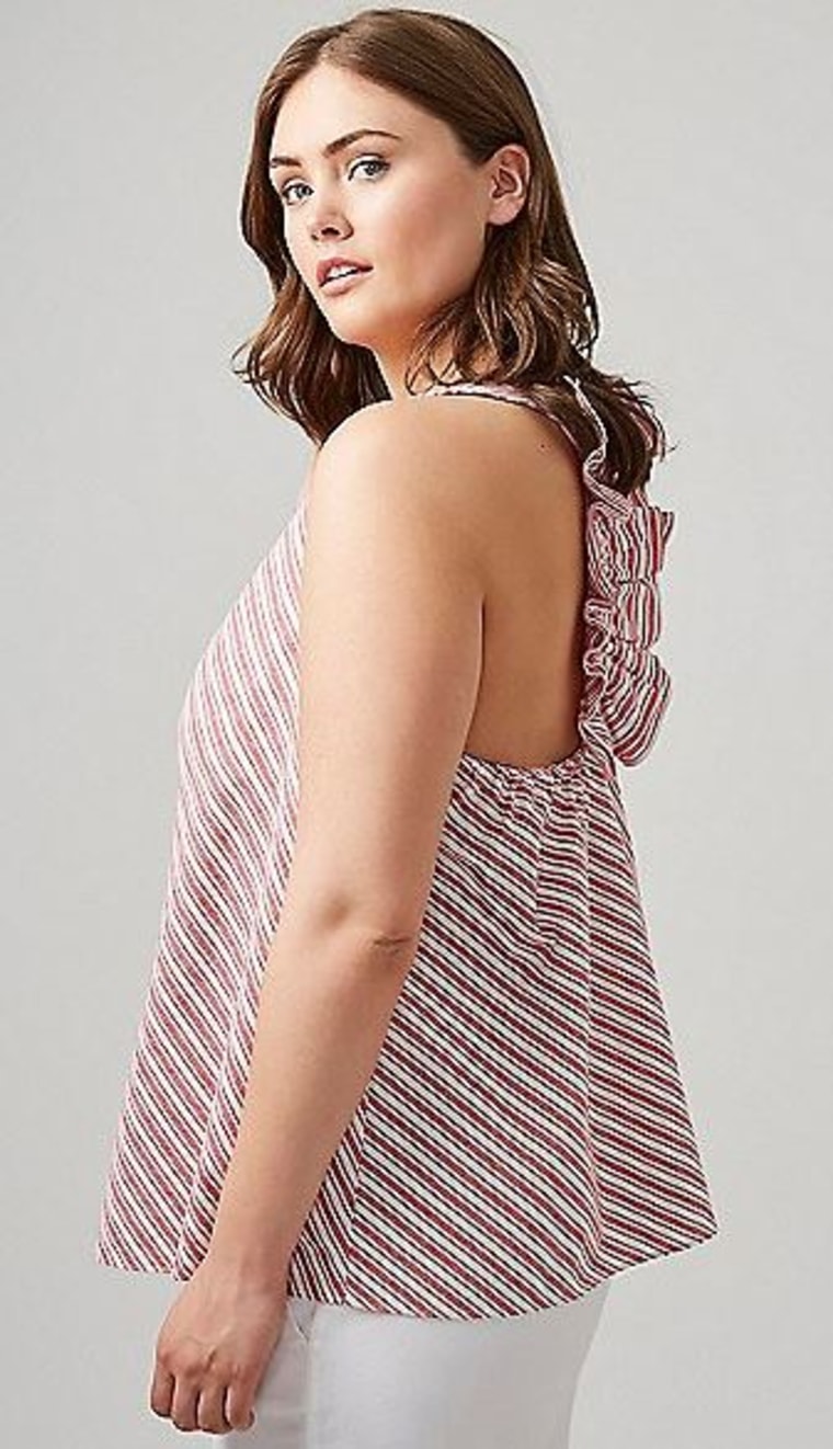 Ruffle T-back Tank