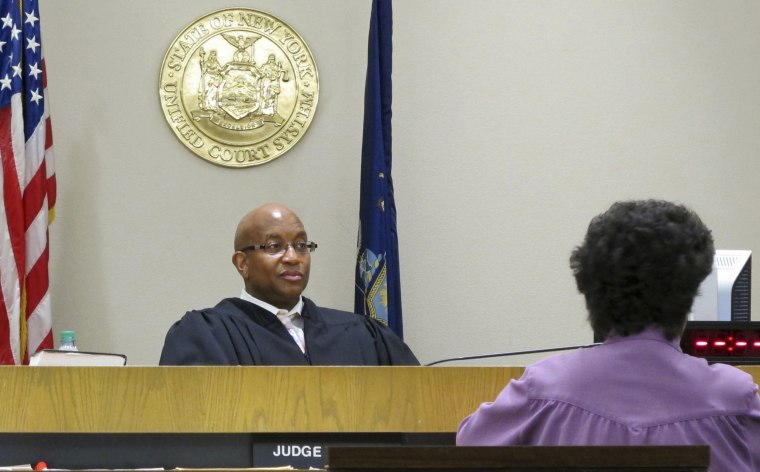 Image: Court Judge Craig Hannah presides over Opiate Crisis Intervention Court in Buffalo