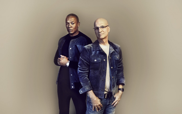 Image: Dr. Dre and Jimmy Iovine in "The Defiant Ones" on HBO