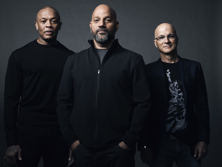 Image: Dr. Dre, Allen Hughes, Jimmy Iovine