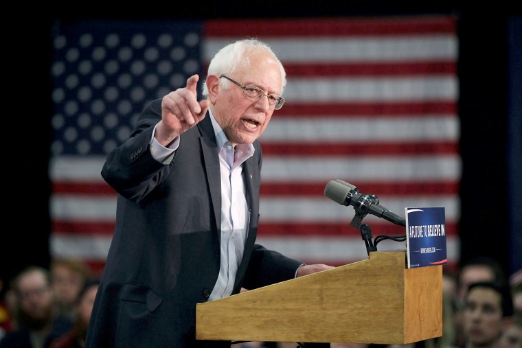 Image: Bernie Sanders Campaigns Across Iowa Ahead Of Caucuses