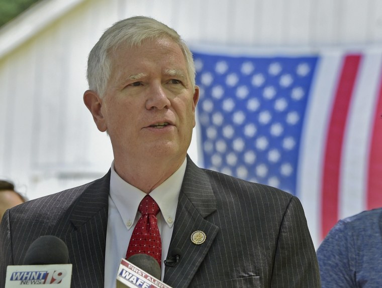 Alabama Rep. Mo Brooks announces his candidacy for the U.S. Senate in Huntsville, Alabama on May 15, 2017.