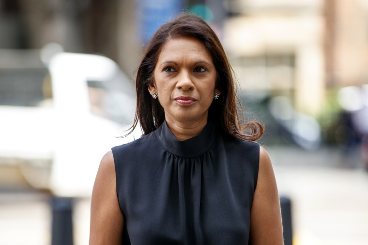 Image: Anti-Brexit campaigner Gina Miller arrives at Westminster Magistrates Court Rhodri Philipps trial