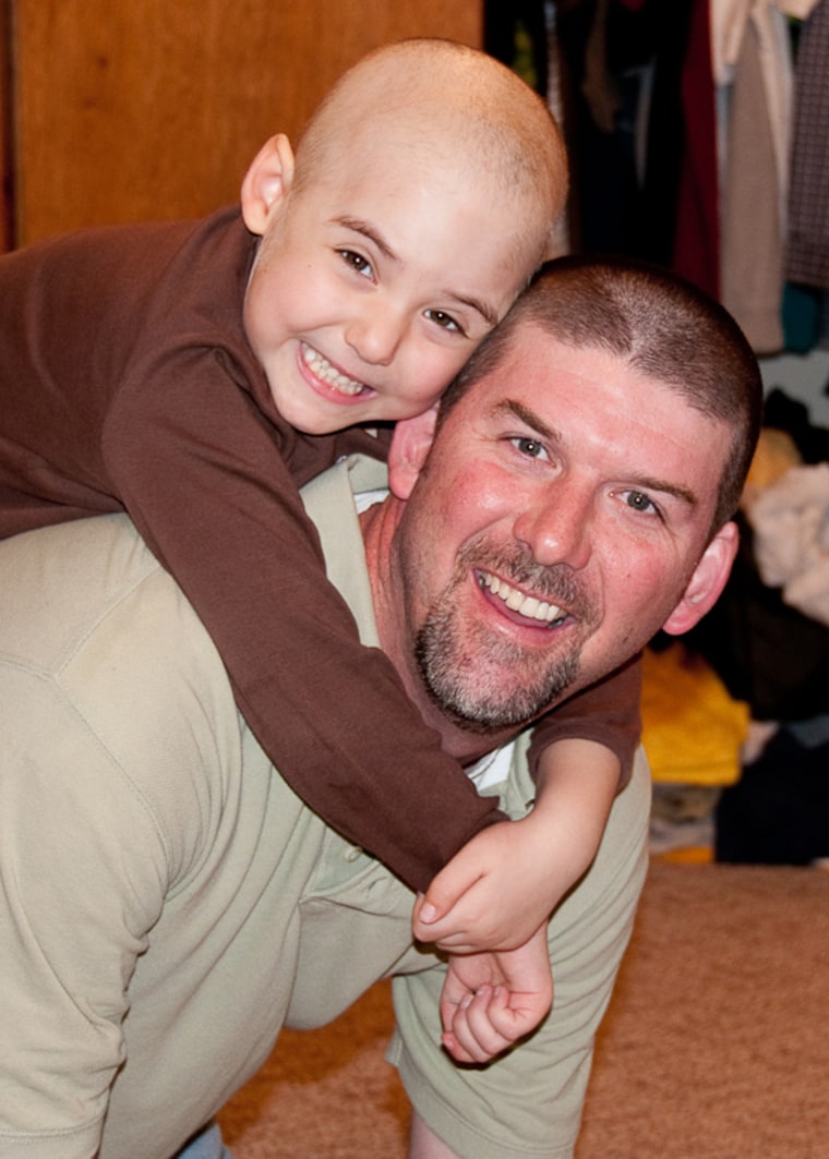 Image: Emily Whitehead with her father, Tom Whitehead