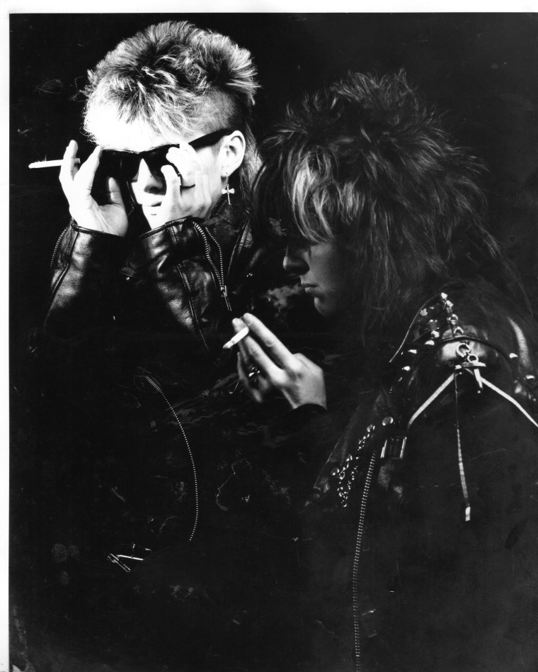 Models Pom and Trill in "Rebel Dykes," an upcoming documentary about punk lesbians in 1980s London.