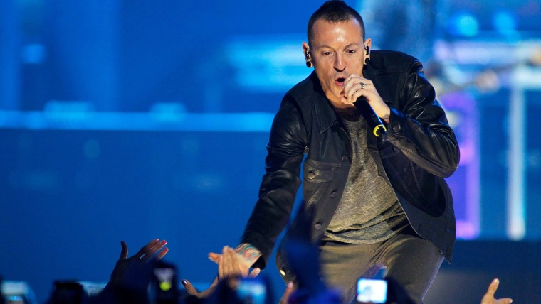 Image: FILE PHOTO:    Chester Bennington of Linkin Park performs during 2012 iHeartRadio Music Festival in Las Vegas