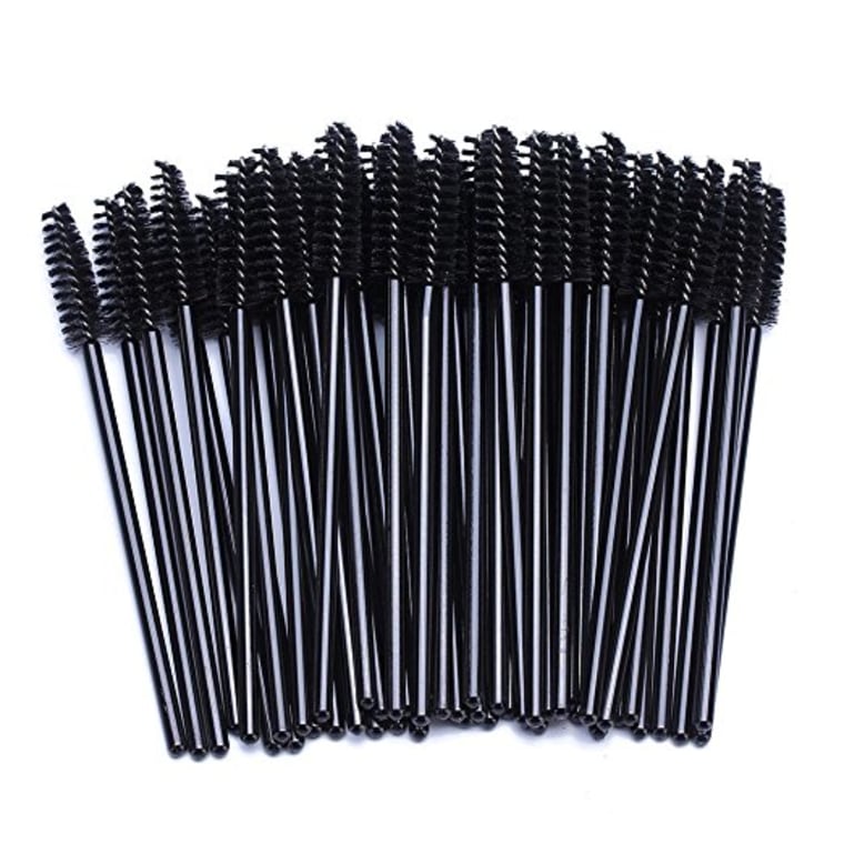 BTYMS 100 pcs Disposable Eyelash Mascara Applicator Wand Brush