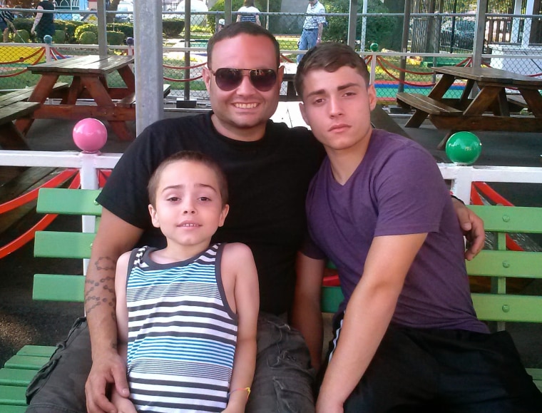Anthony DeNicola with his sons, Anthony and Joseph.