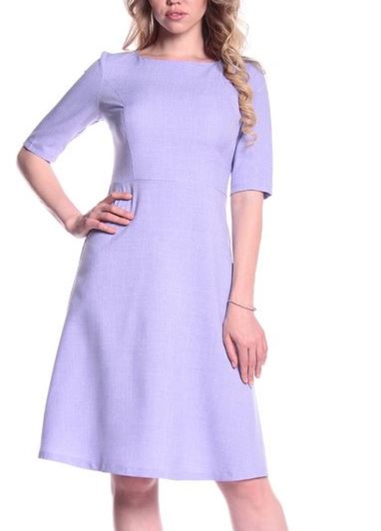 Linen Blend Fit and Flare Dress