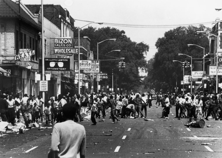 A Black Demonstration In Detroit In 1967