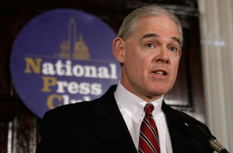 Image: Attorney Charles Cooper speaks during a news conference at the National Press Club