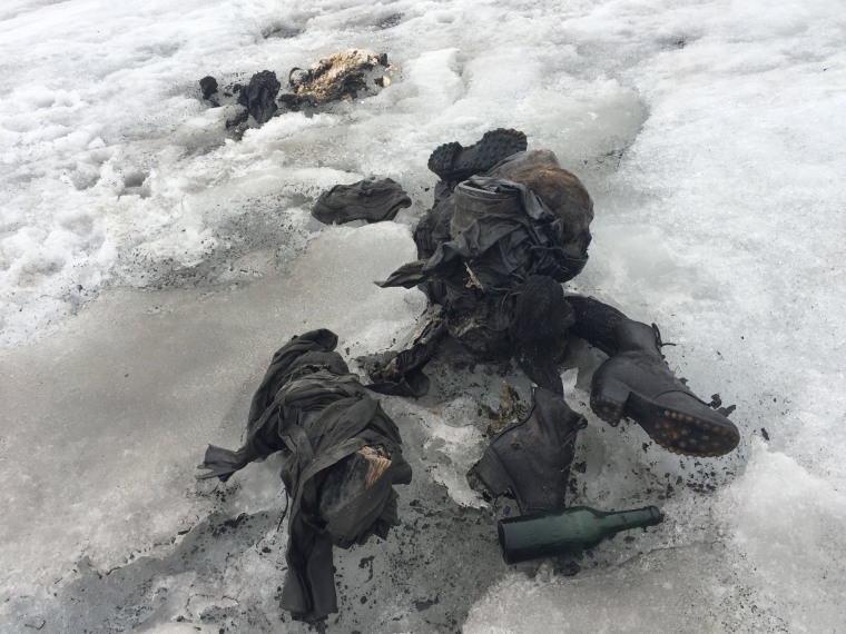 Image: Bodies of couple found after being buried in ice for decades