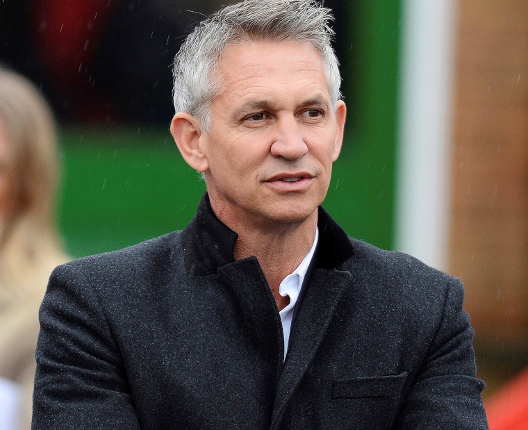 Image: Sports broadcaster Gary Lineker talks with students at St Brigid's Catholic Primary School in Birmingham