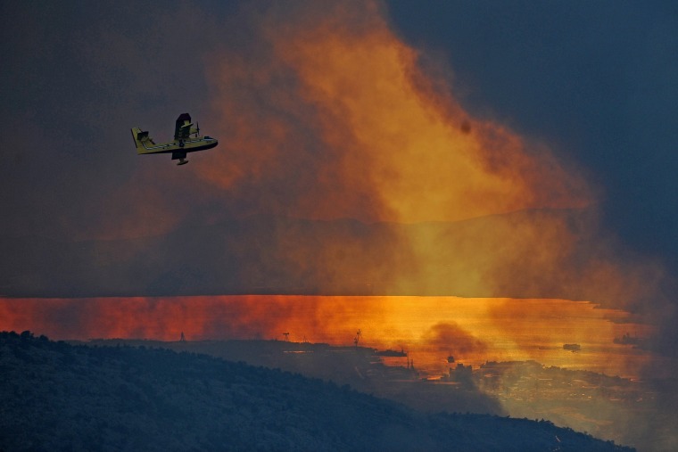 Image: Croatia wildfire around Split