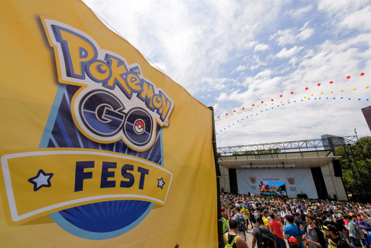 Image: A general view of atmosphere during the Pokemon GO Fest at Grant Park on July 22, 2017 in Chicago, Illinois.