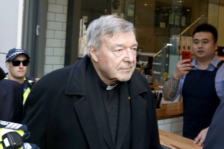 Image: Cardinal George Pell Attends Court To Face Historical Child Abuse Charges