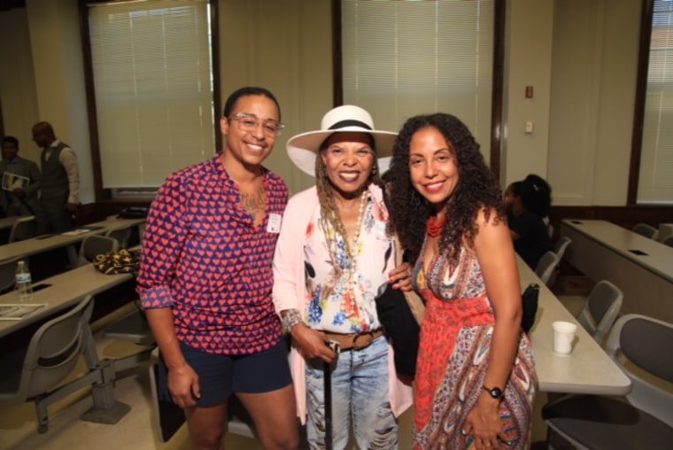 Image: Ignacio Rivera,Ntozake Shange, and Mariposa Fernandez.