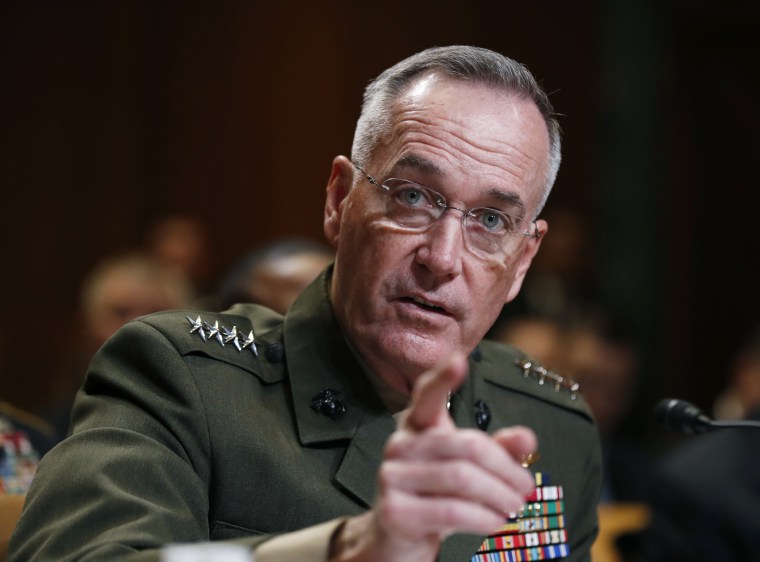 Image: Joint Chiefs Chairman Gen. Joseph Dunford testifies on Capitol Hill