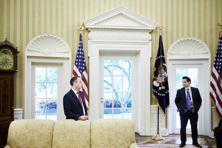 Image: Reince Priebus and Anthony Scaramucci in the Oval Office