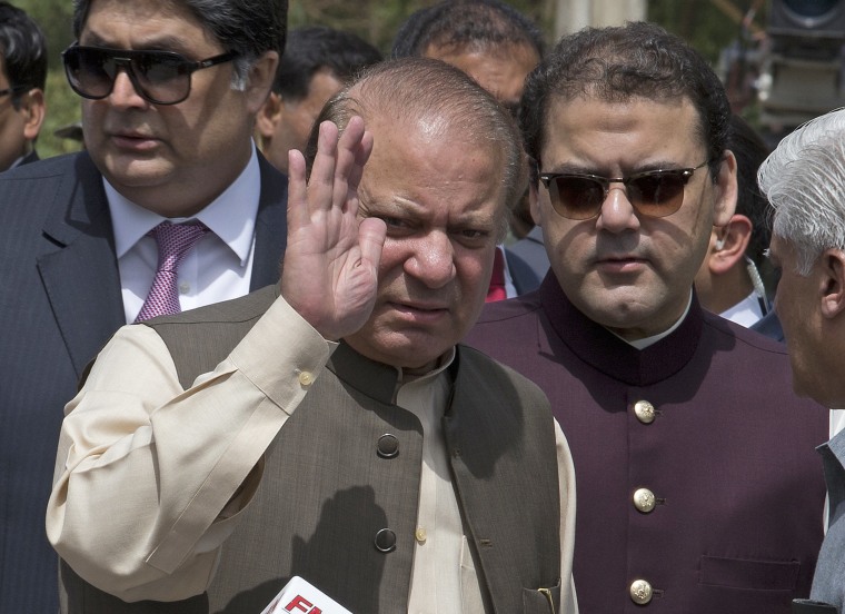 Image: Nawaz Sharif pictured in June.