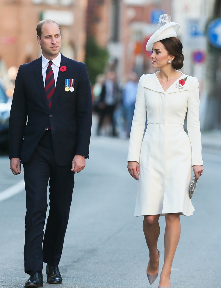 Britain's Prince William, Duke of Cambridge and Britain's Catherine