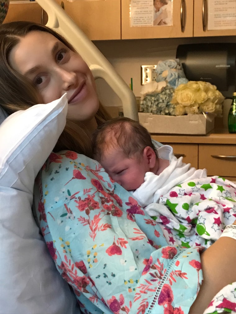 Port shows off baby Sonny in a photo on her personal website.