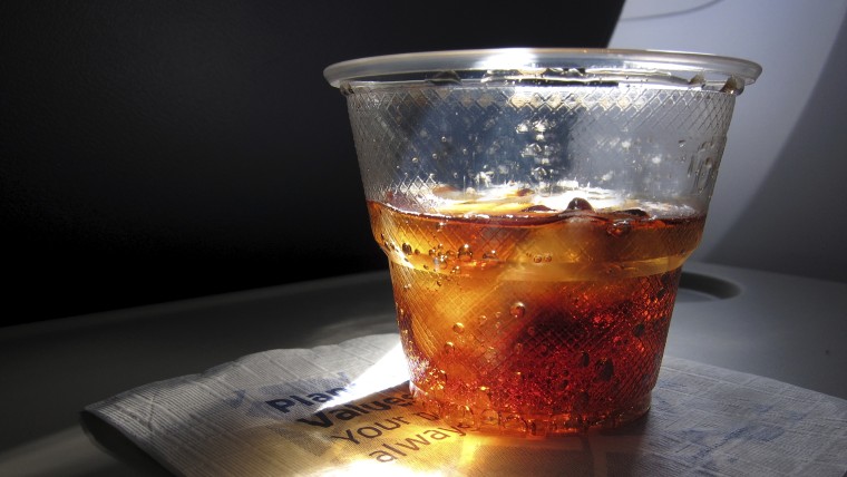 If you're thirsting for a Diet Coke on a plane, you better have some patience. 