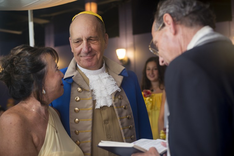 Couple throws "Beauty and the Beast" themed wedding to delight grandchildren