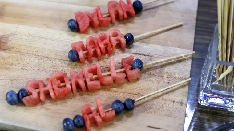 Watermelon Name Skewers