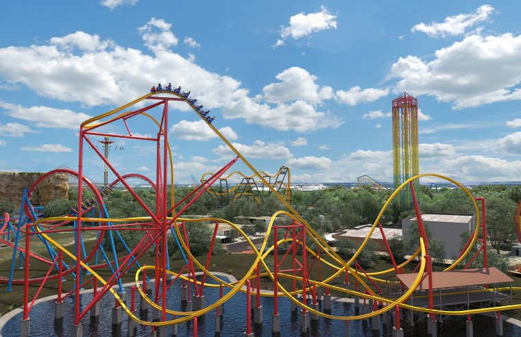 New Wonder Woman rollercoaster at Six Flags!