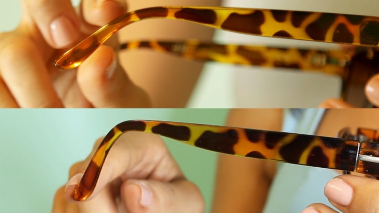 The sharper angle keeps your sunglasses locked behind your ears, so they won't slide down your nose.
