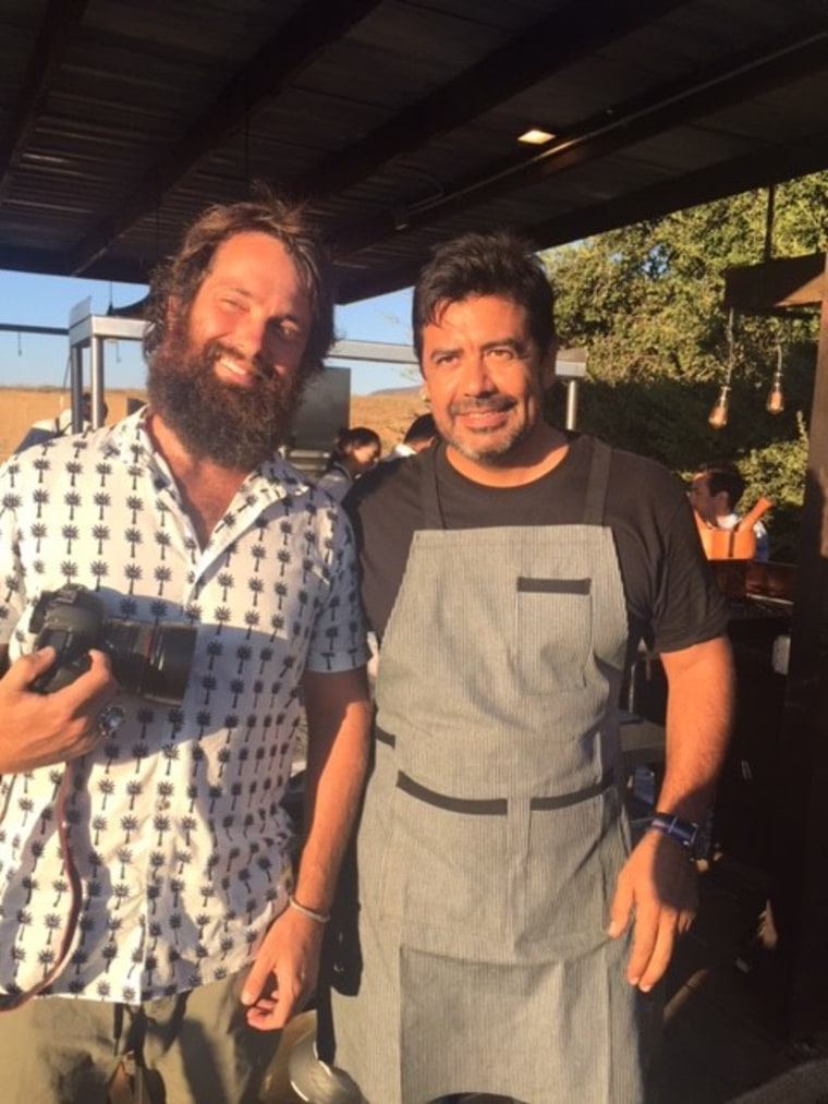 Image: Jamie Fritsch and Chef Javier Plascencia