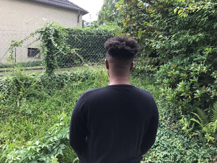 Somalian LGBT asylum seeker Khadar at his home near Frankfurt, Germany