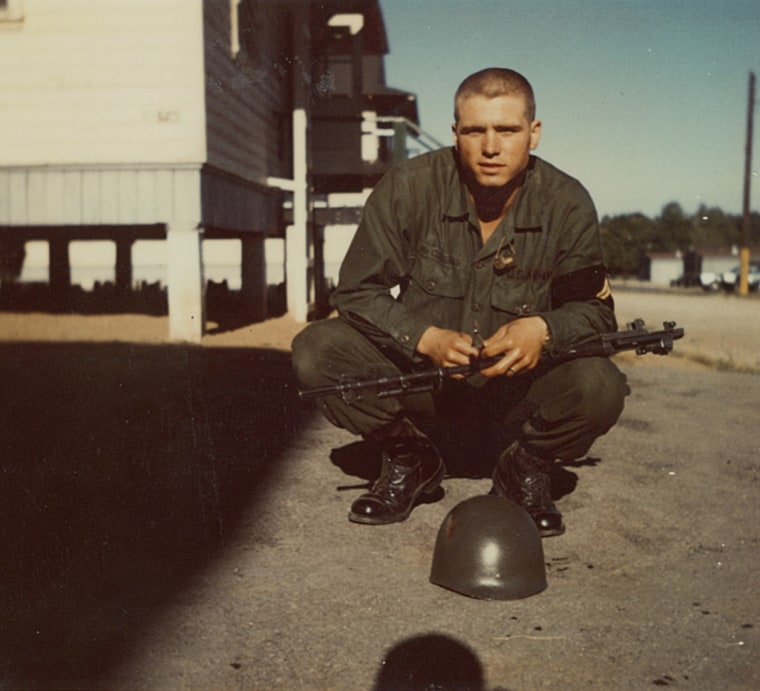 James McCloughan in 1968 at basic training.