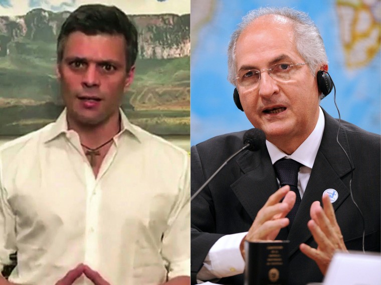 Image: Leopoldo Lopez and Antonio Ledezma